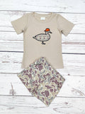 Little Duck Hunter Camo Shorts Set