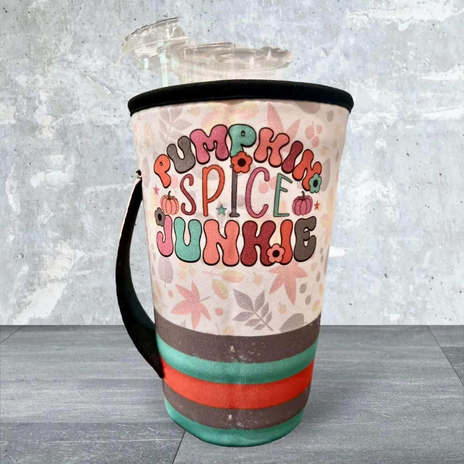 Pumpkin Spice Junkie 20 oz Cup Sleeve