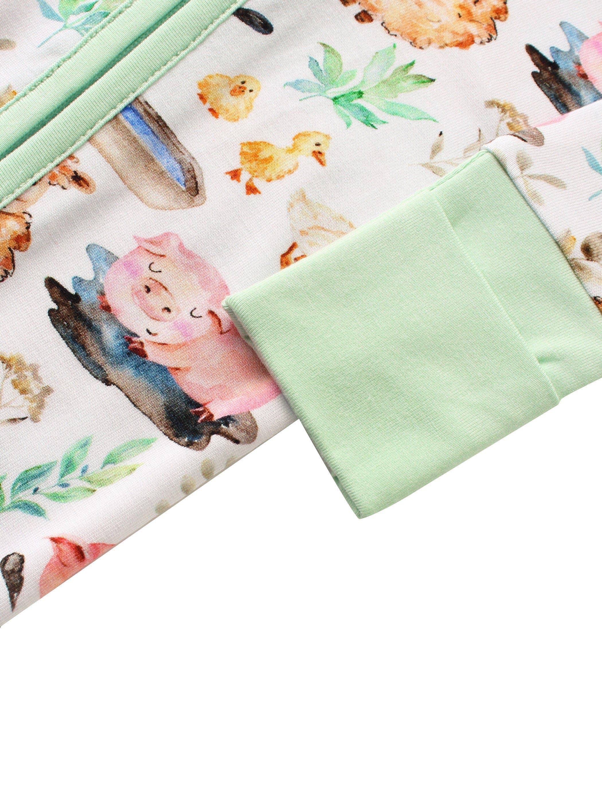 Farmyard Fun Bamboo Convertible Zippy Romper
