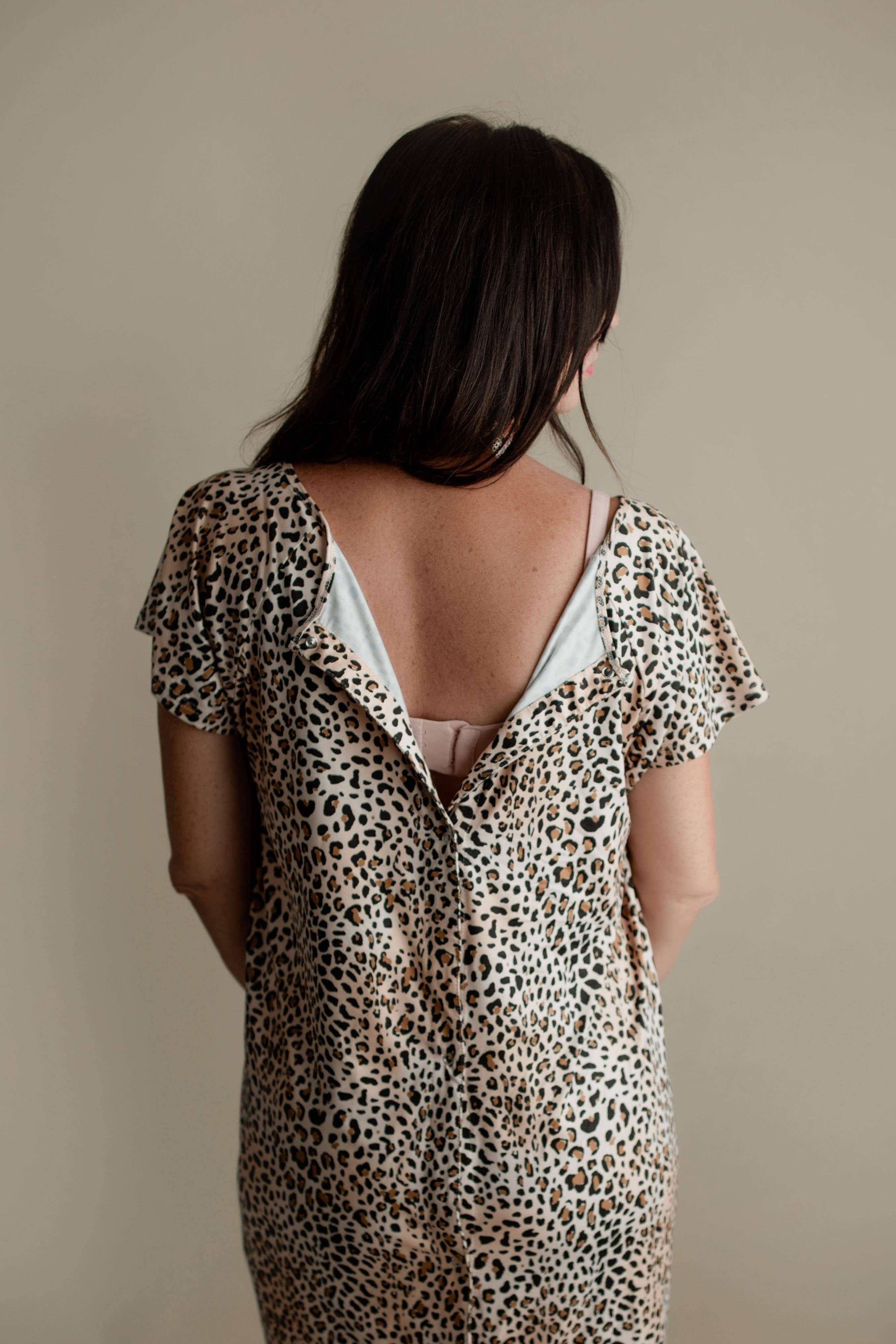 Bump Friendly Mama Leopard  Gown