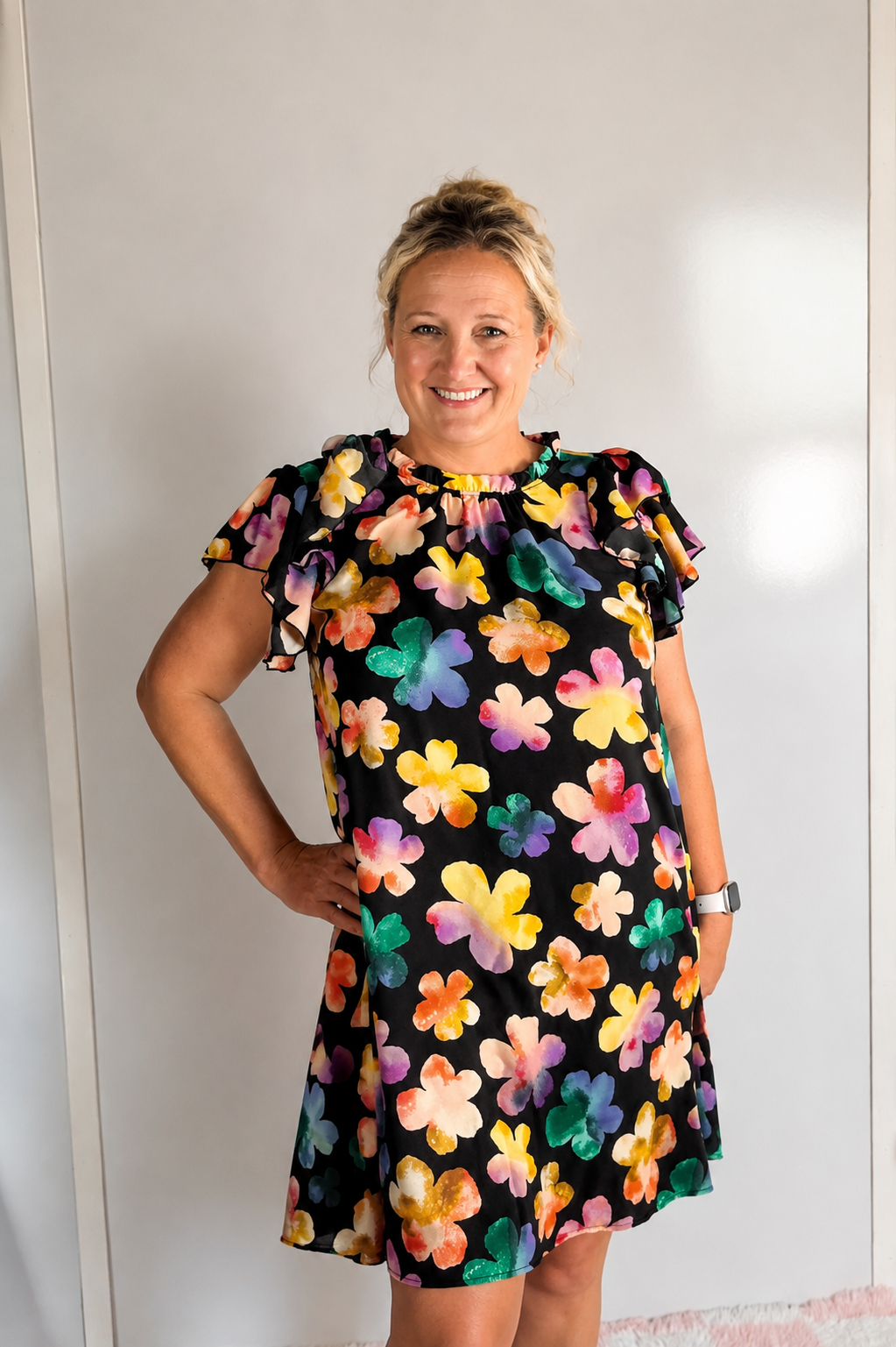 Bold in Bloom Mini Dress