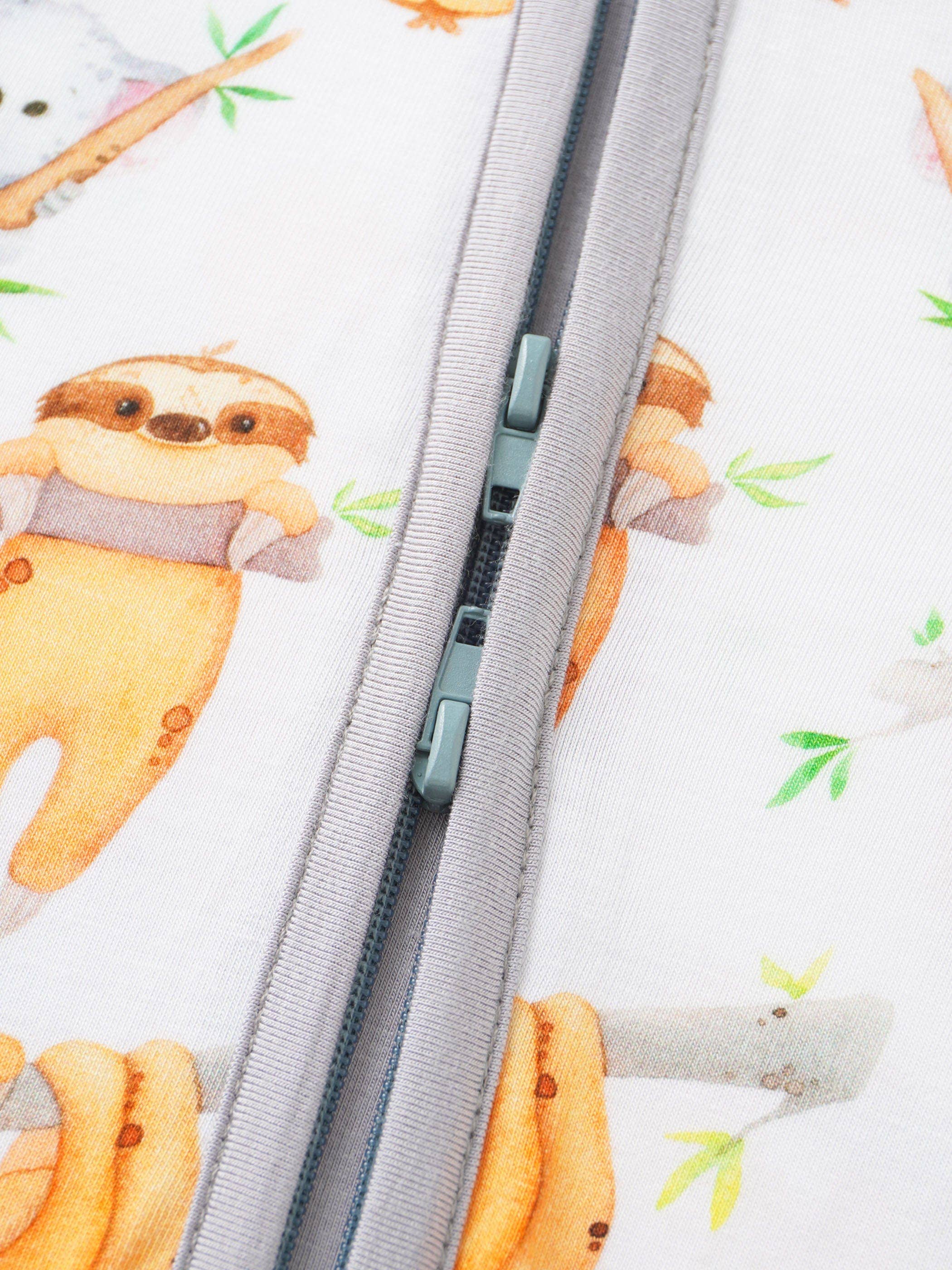 Sloth Bamboo Baby Shorty Zippy Romper