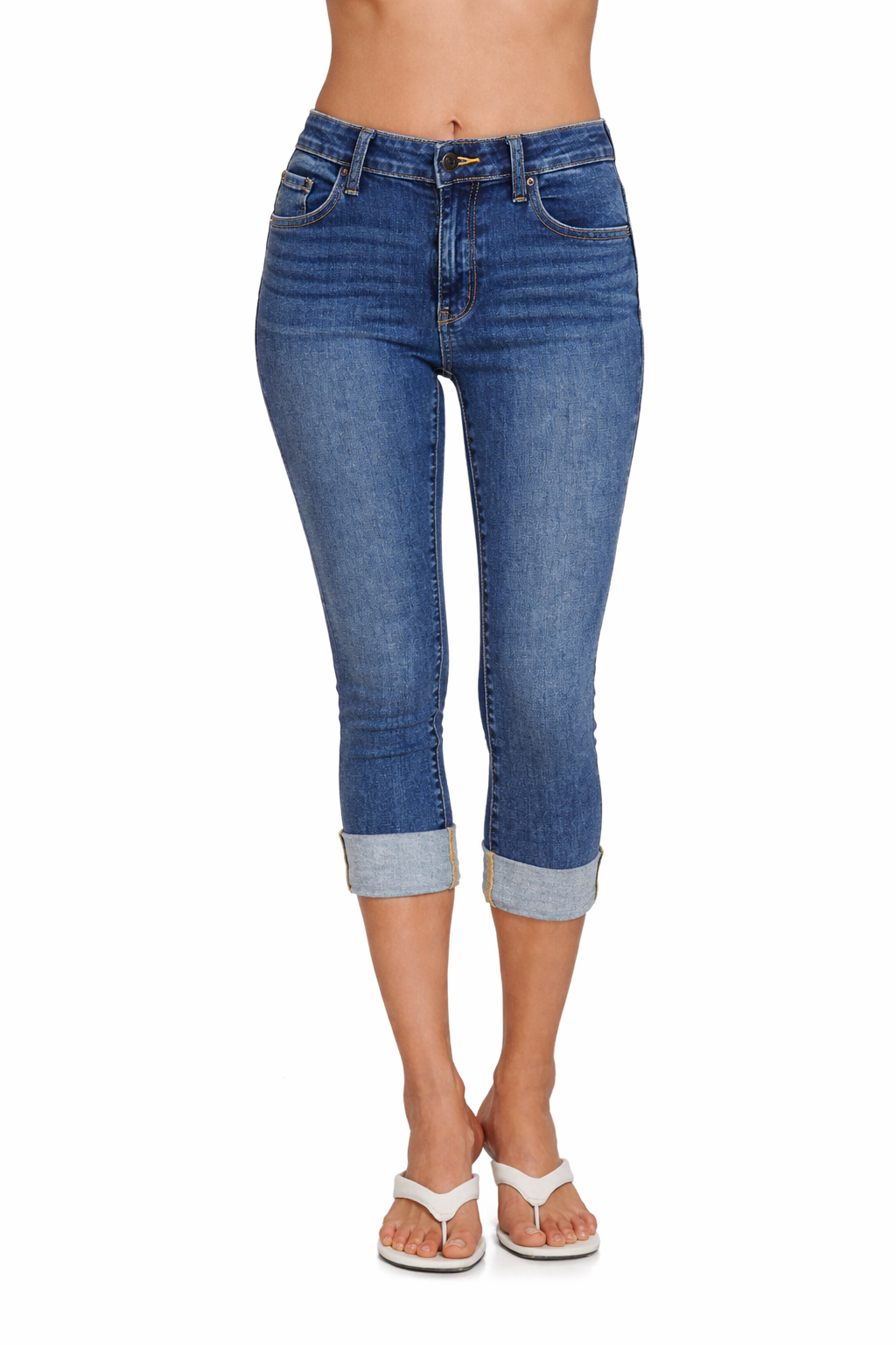 Cuffed Crop Jeans – Zenana