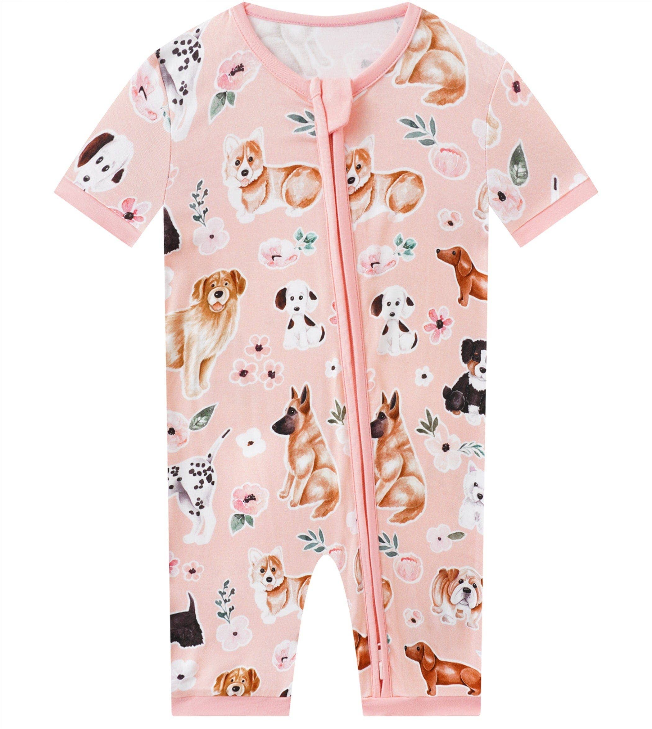 Pups & Petals Bamboo Shorty Romper