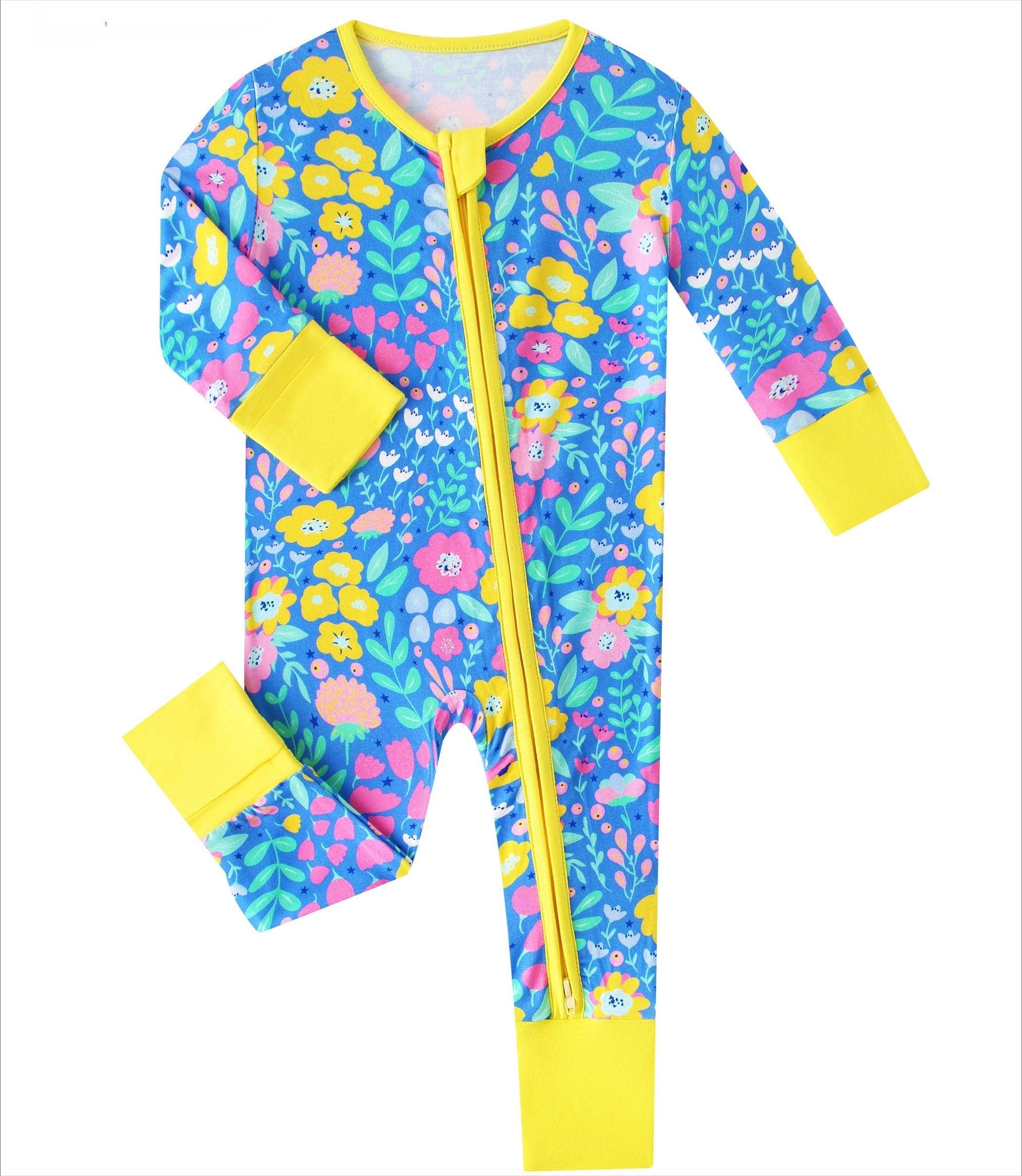 Sunny Blooms Bamboo Convertible Zippy Romper