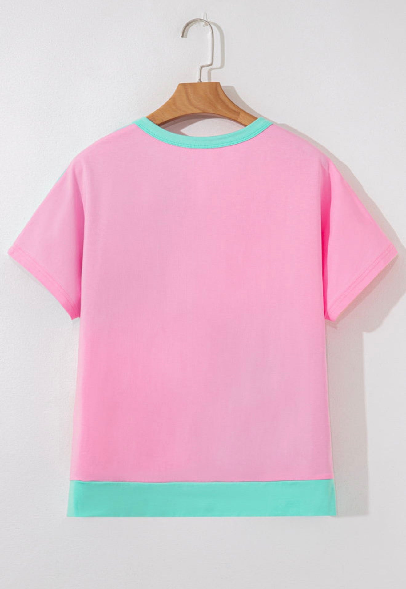 Mint & Half Button Top