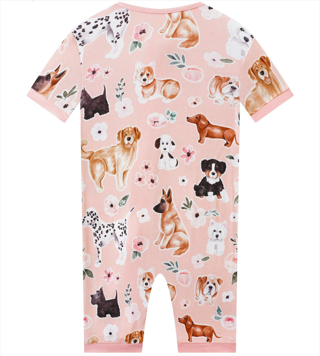 Pups & Petals Bamboo Shorty Romper