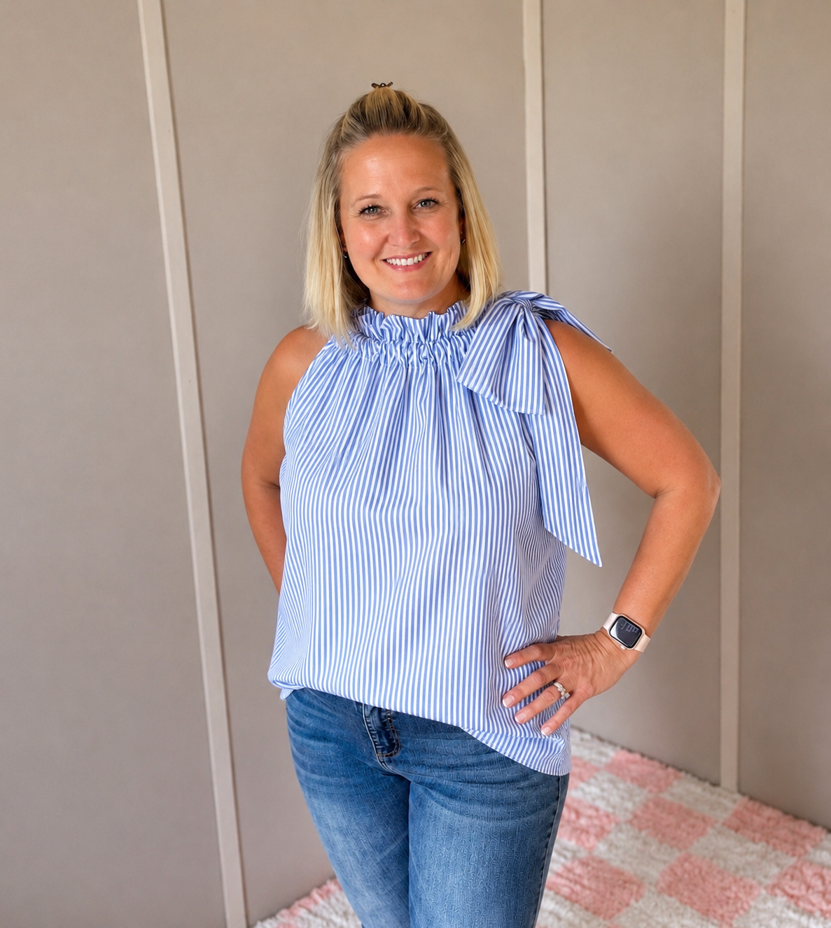 Blue Ribbon Beauty Top