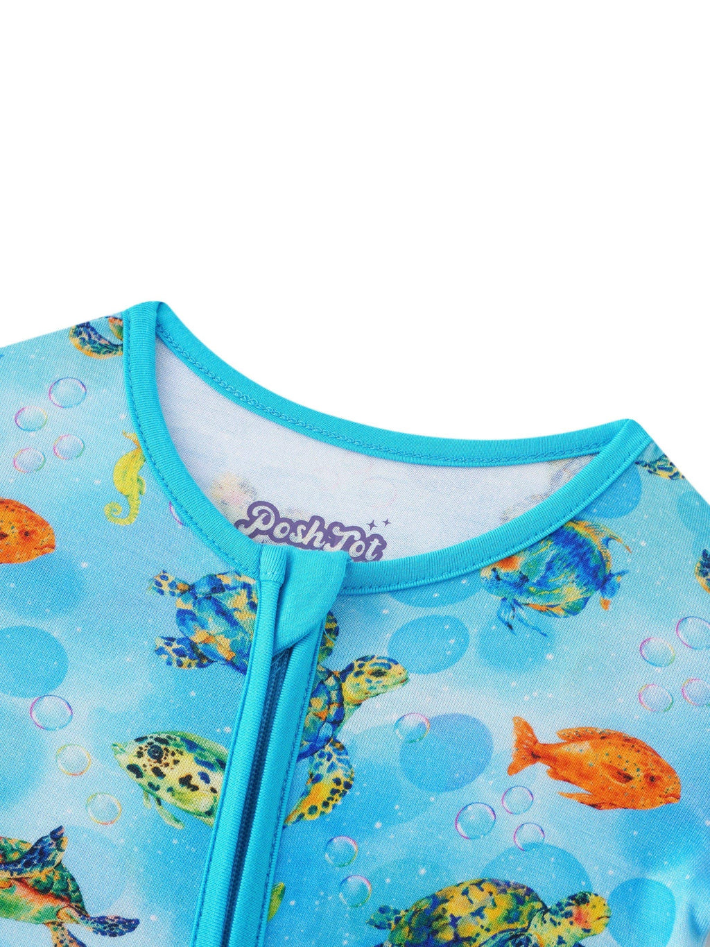 Sea Turtle Bamboo Convertible Zippy Romper