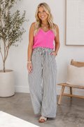 Classic Stripe Wide Leg Pants