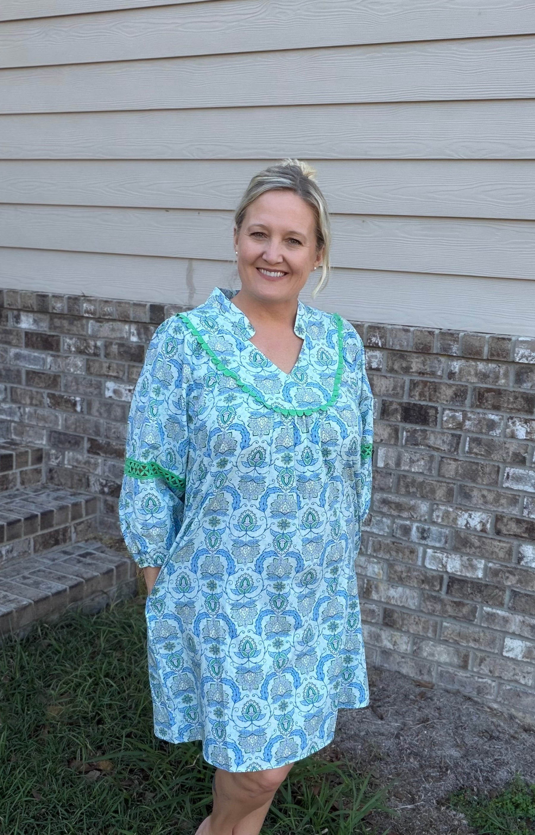 Boho Breeze Paisley Mini Dress