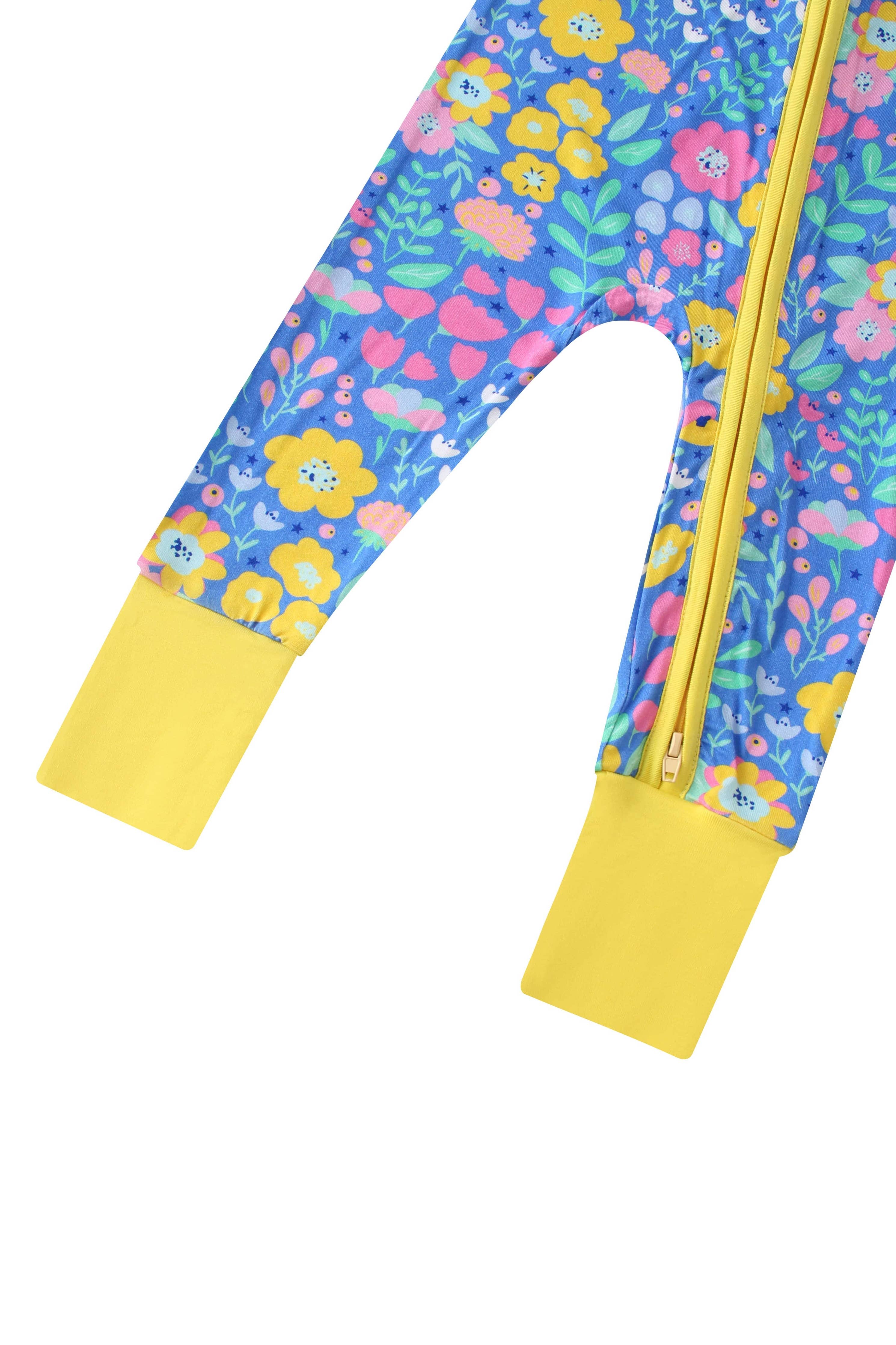 Sunny Blooms Bamboo Convertible Zippy Romper
