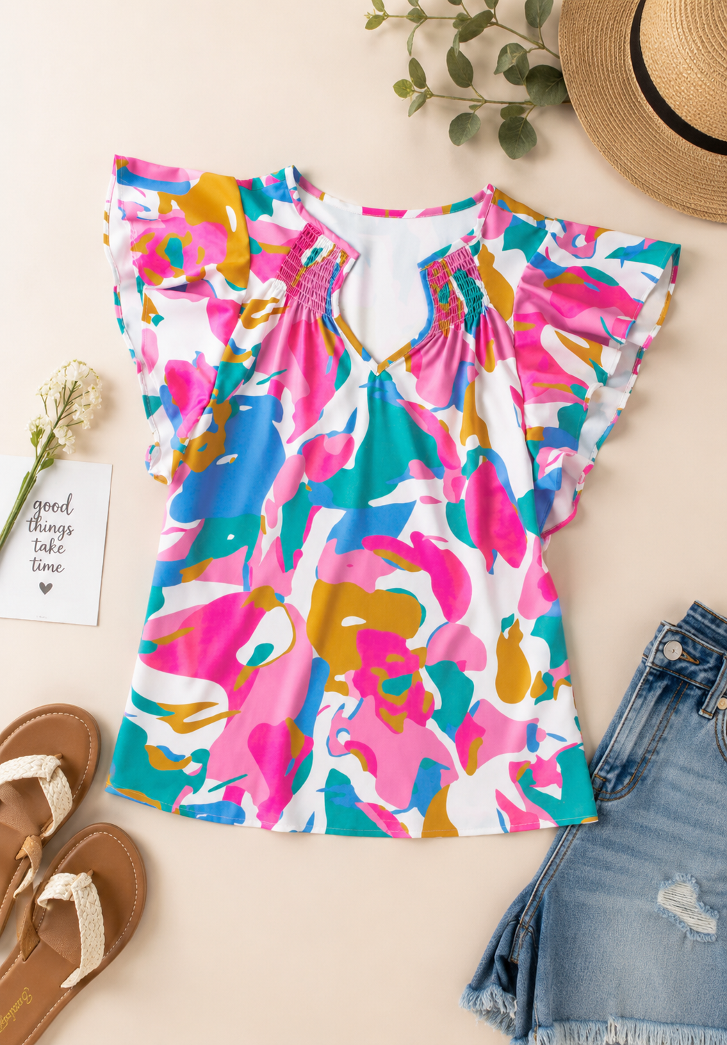 Confetti Crush Flutter Blouse