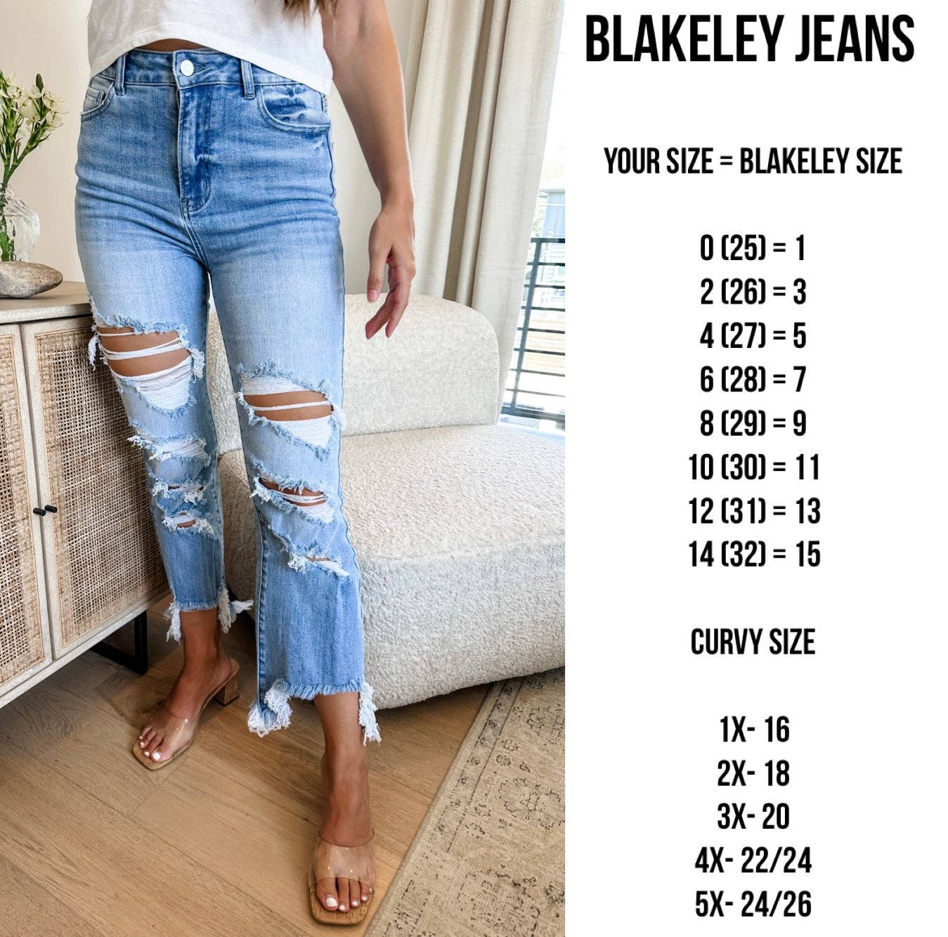 The Blakeley Distressed Crop Jean