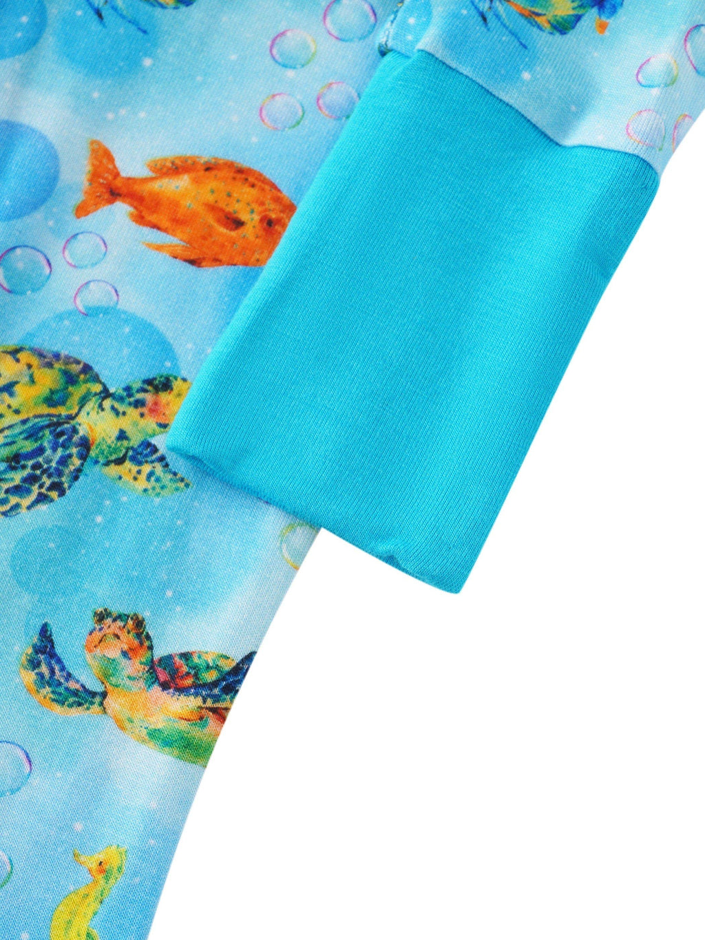 Sea Turtle Bamboo Convertible Zippy Romper