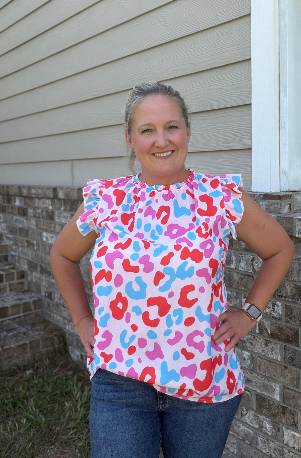Color Me Happy Flutter Blouse
