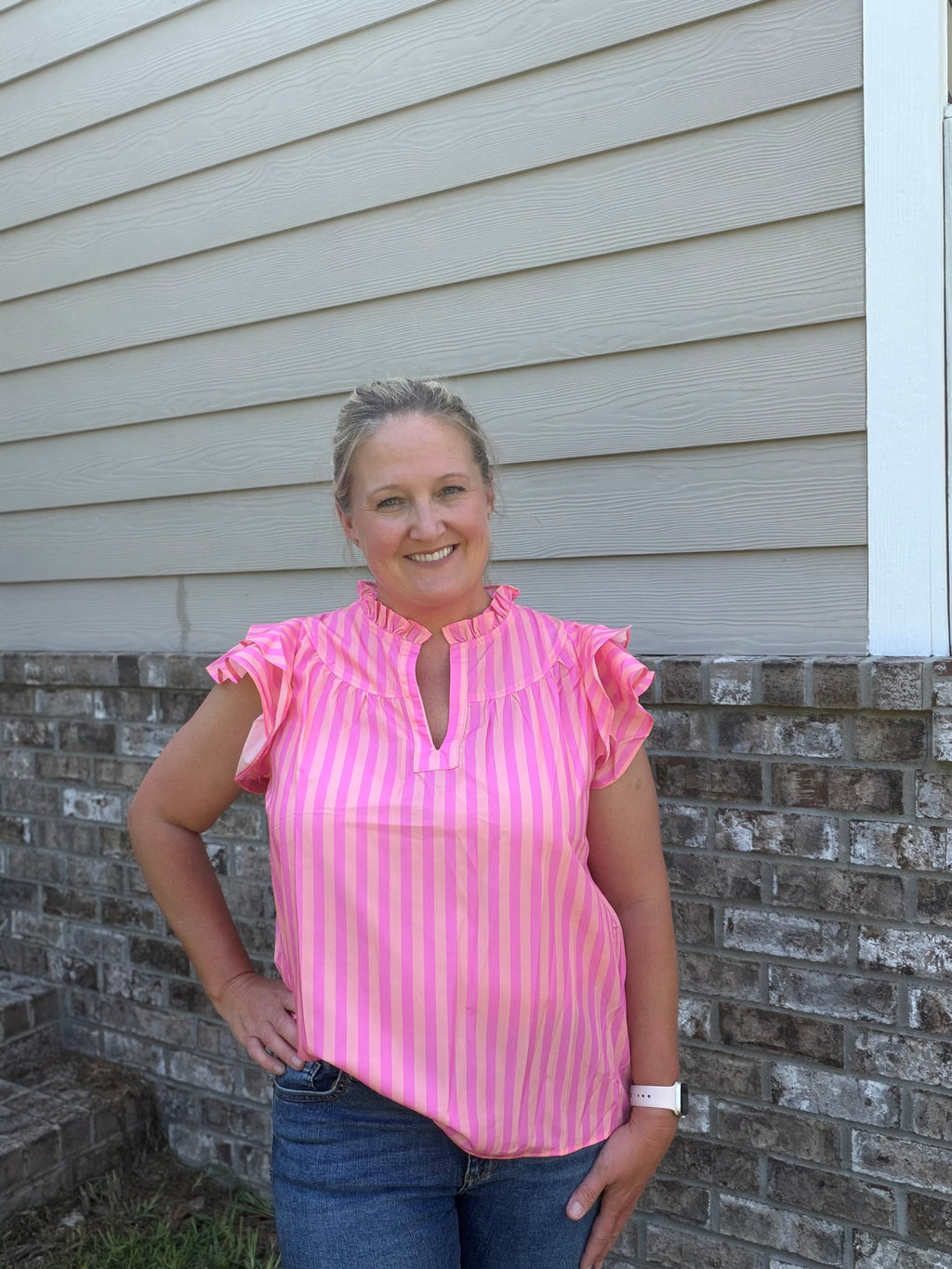Pink Candy Stripe Cutie