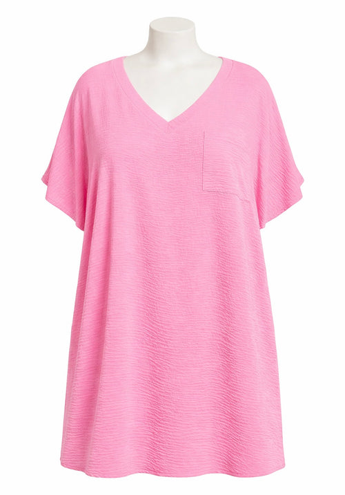 Curvy Airflow Pocket Dress - Zenana