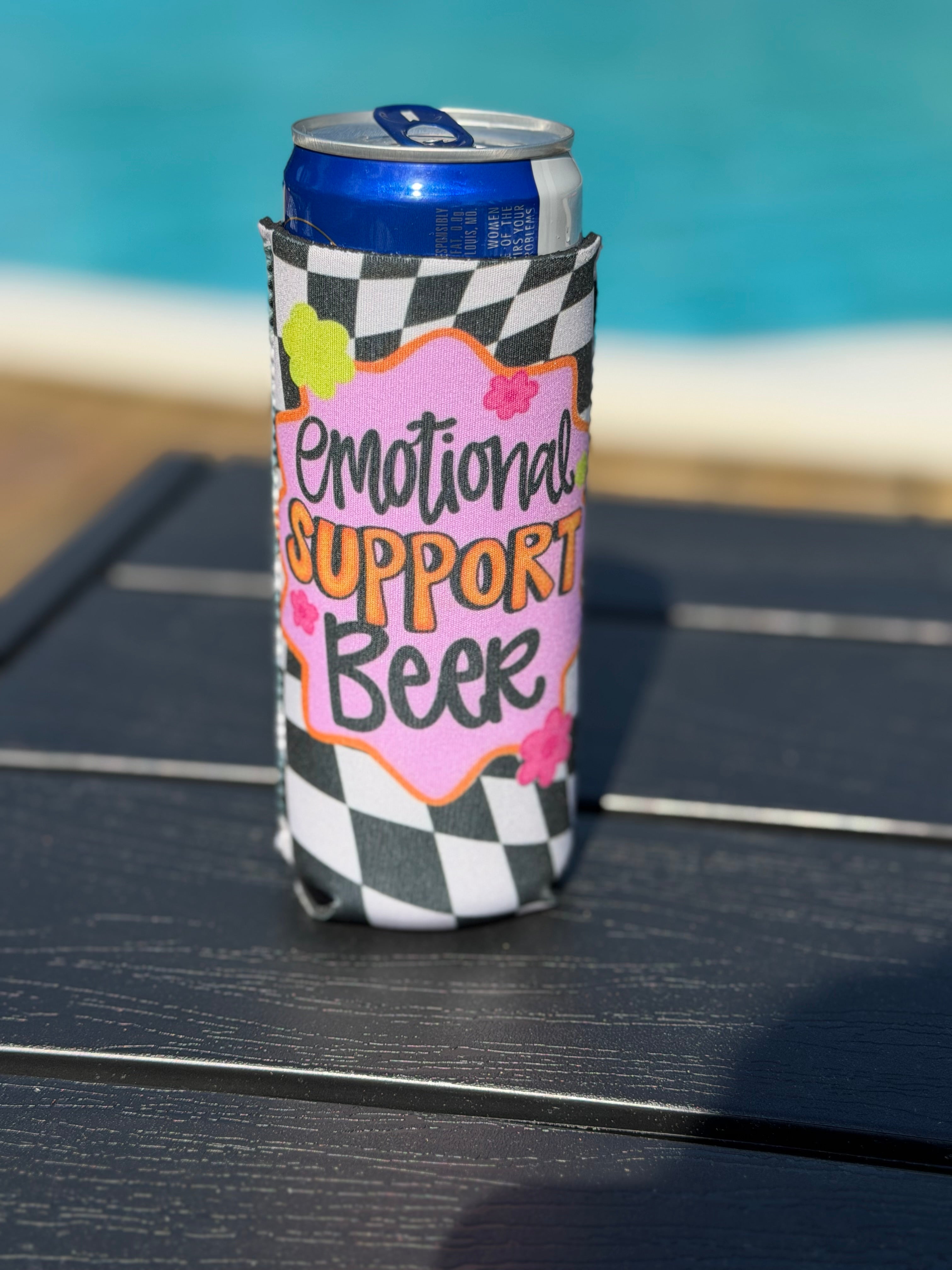 Emotional Support Beer Koozie