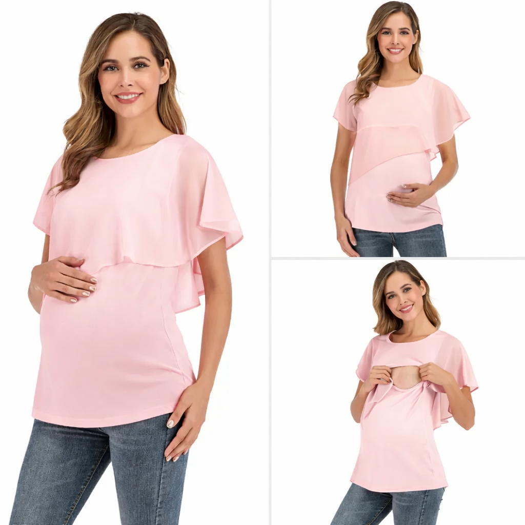 Chiffon Stitch Nursing Top