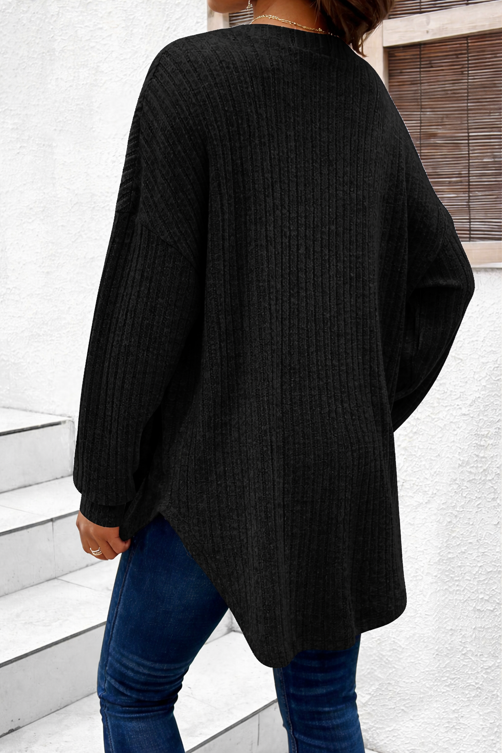 Long Sleeve Bump-Friendly Sweater
