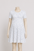 Ivory Floral Babydoll Bump Friendly Dress