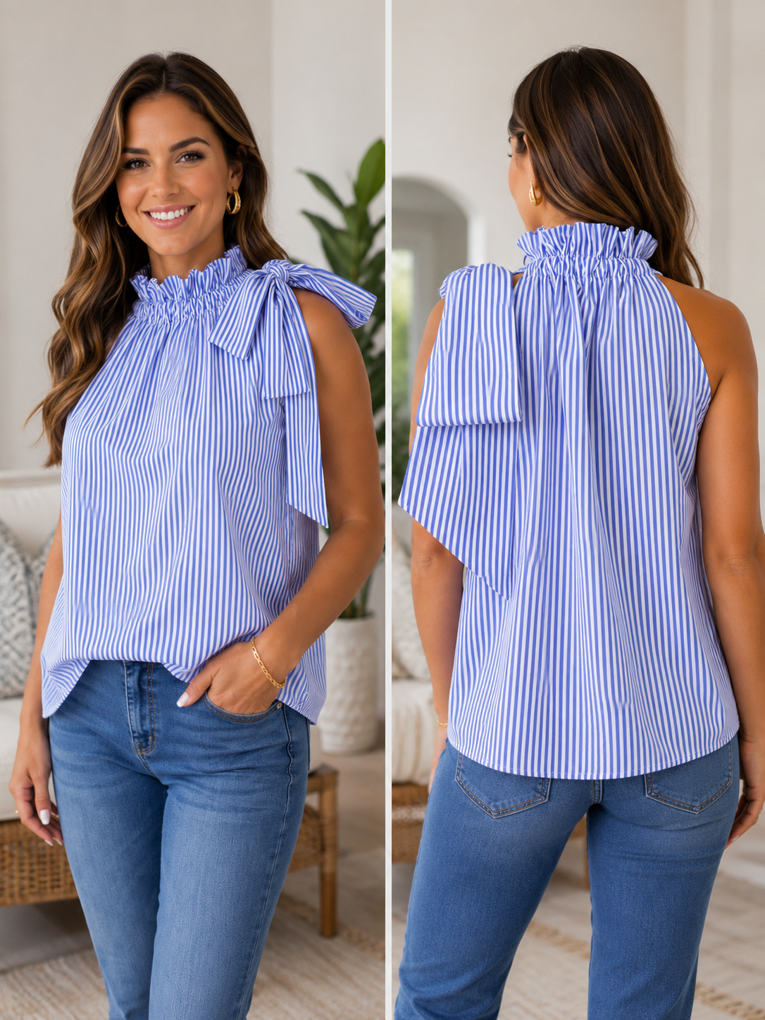 Blue Ribbon Beauty Top