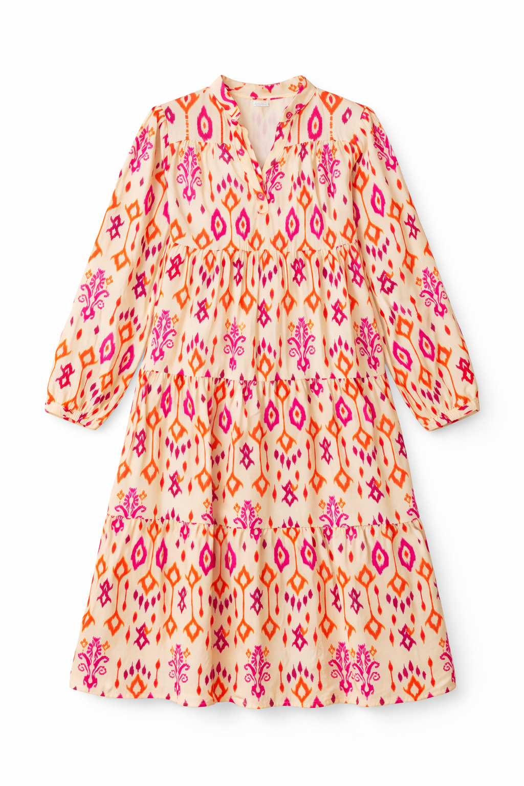 Sunset Western Print Maxi Dress