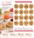 Wooden Drink Covers – Great for Wine Lovers & Outdoor Entertaining