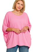 🦋Ribbed Batwing Sleeve Top