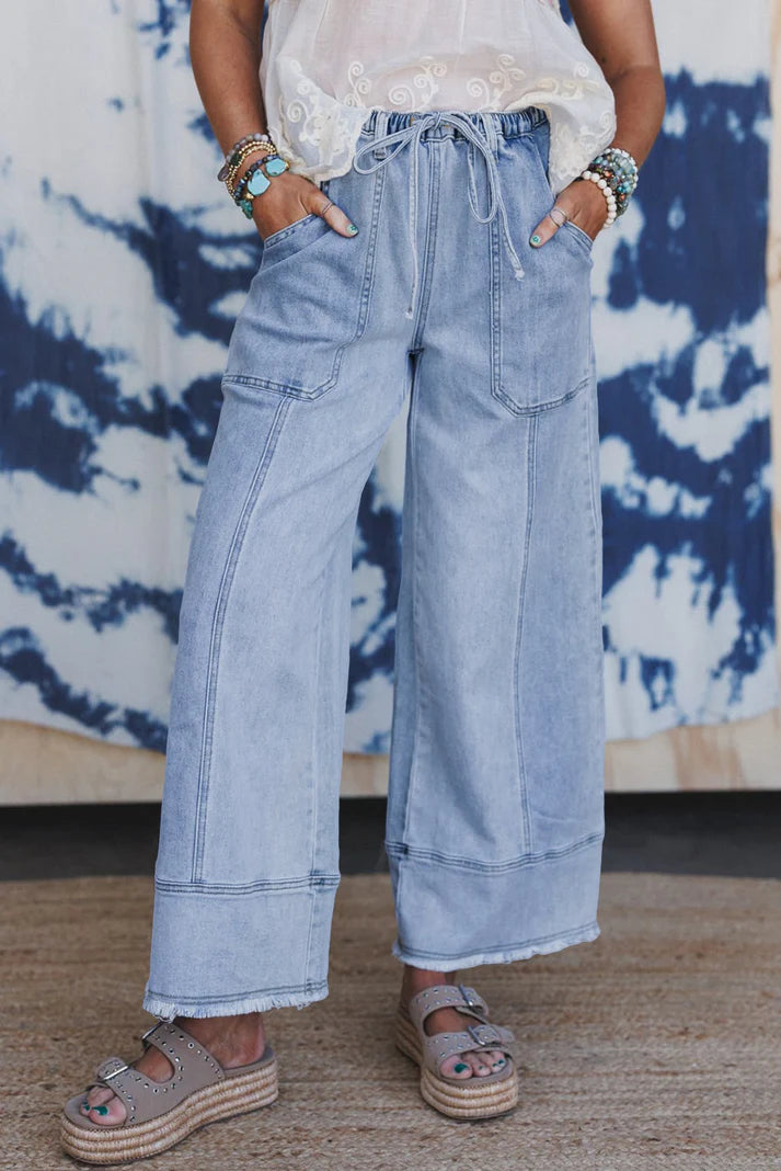 Effortless Chic Raw Hem Pants