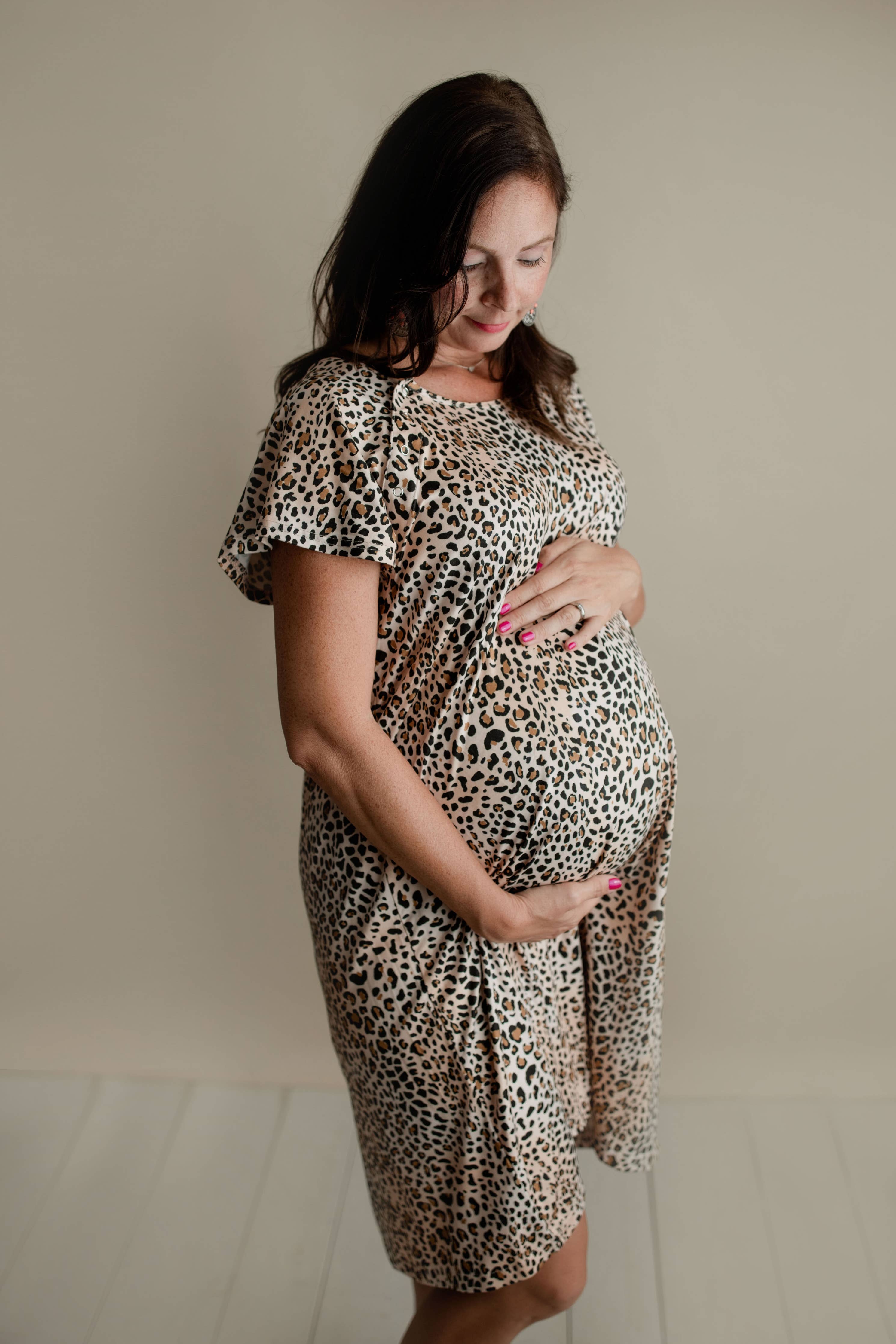 Bump Friendly Mama Leopard  Gown