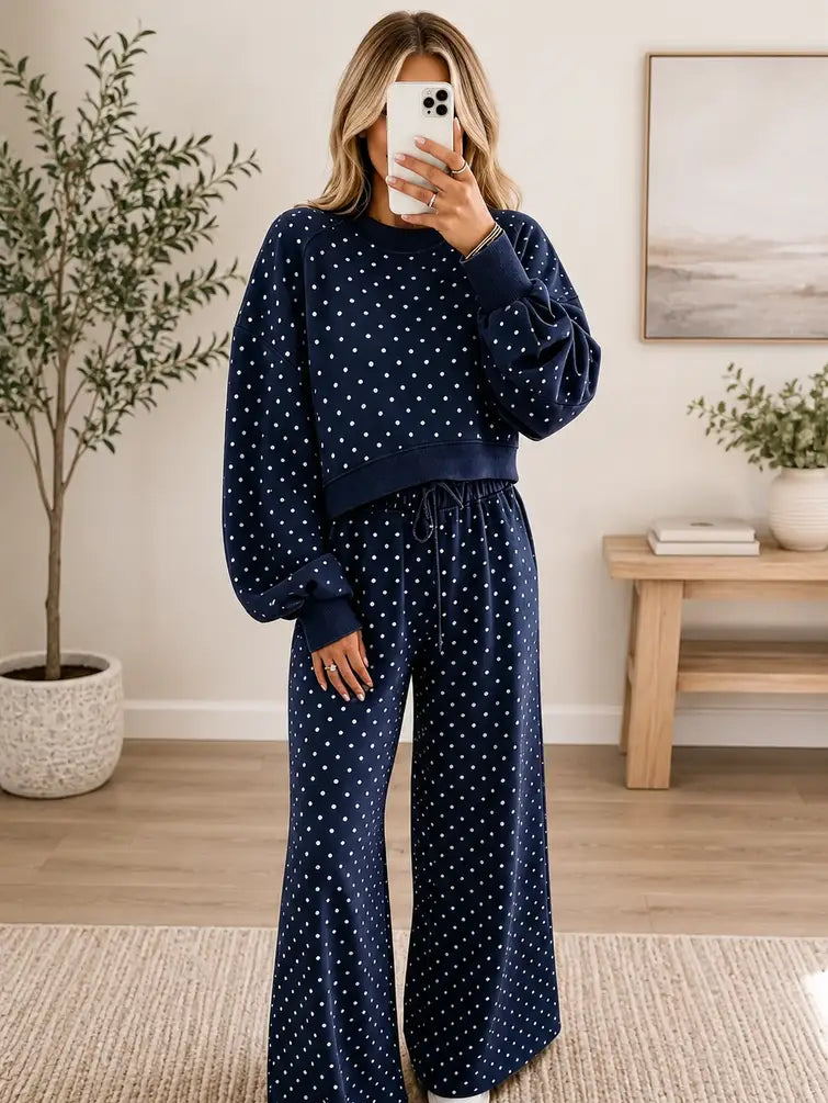 Playful Polka Dot Lounge Set