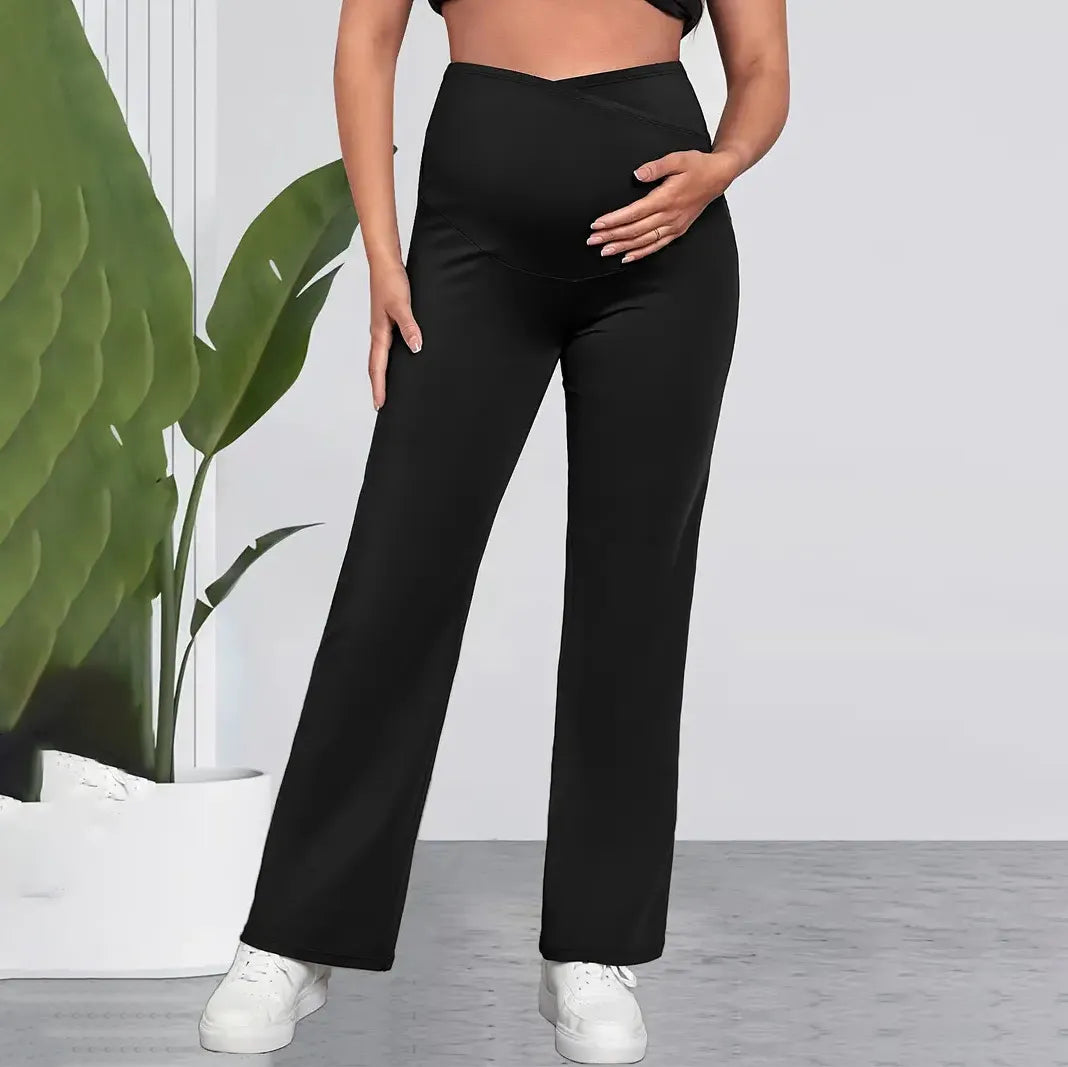 Comfort Fit Bump Support Pants – Black