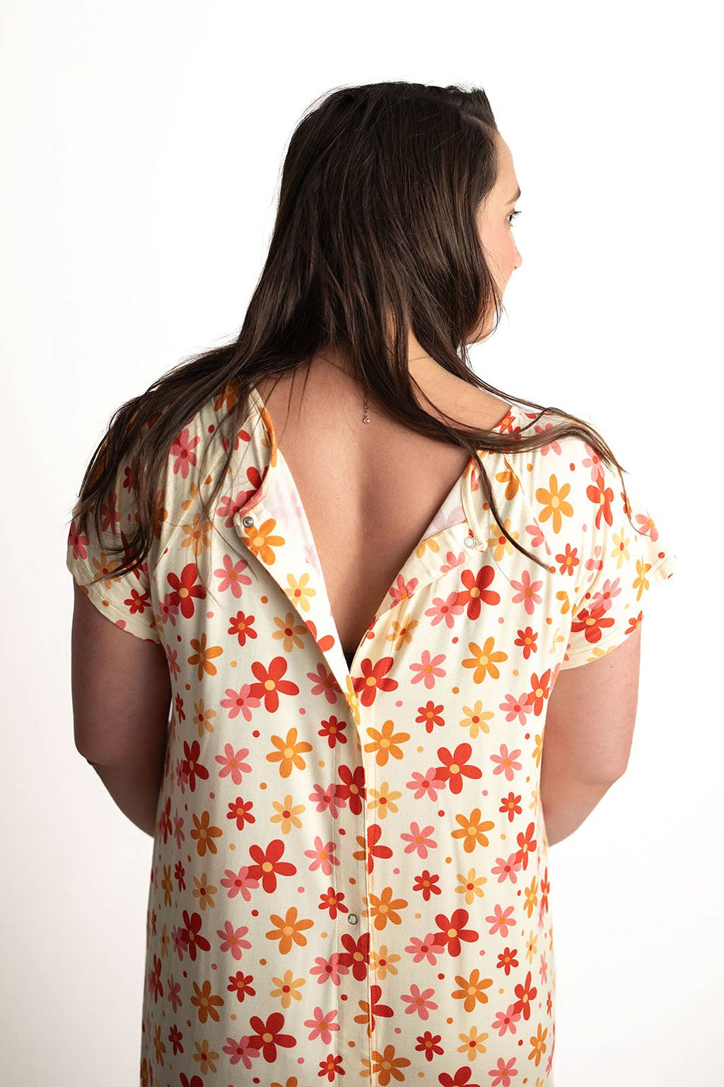 Groovy Floral Bump Friendly Gown