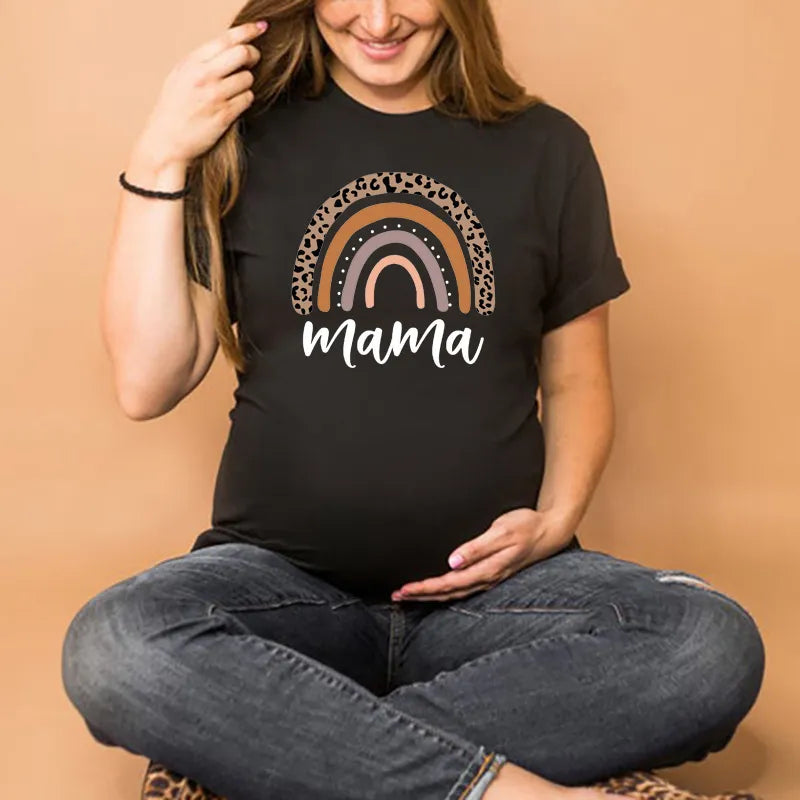 Rainbow Mama Bump-Friendly Tee