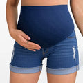 Bump-Friendly Denim Shorts
