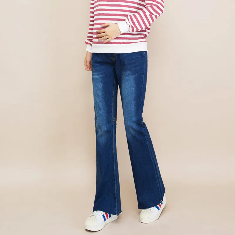 Bump-Friendly Flare Jeans
