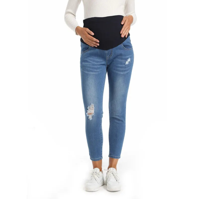 Slim Fit Ripped Bump-Friendly Jeans
