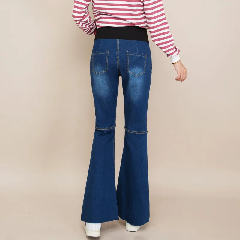 Bump-Friendly Flare Jeans